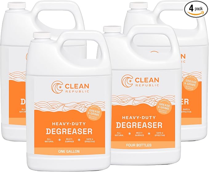 Clean Republic Heavy-Duty Degreaser, Stove Tops, and More, 1 Gallon Bottle by CleanRepublic