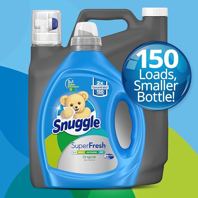 Snuggle Liquid Fabric Softener, SuperFresh Original, Eliminates Tough Odors - Image 3