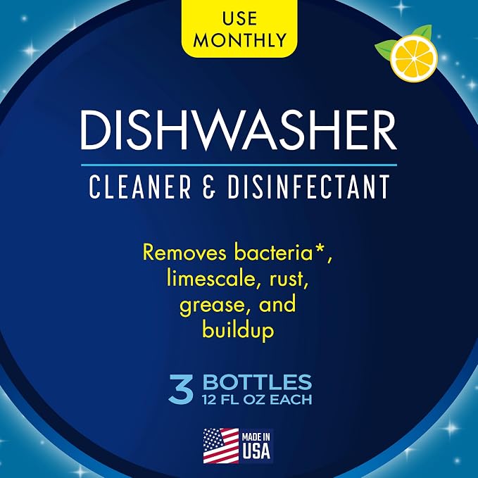 Glisten Dishwasher Cleaner, Removes Limescale, and Grease, Lemon Scent - Image 2