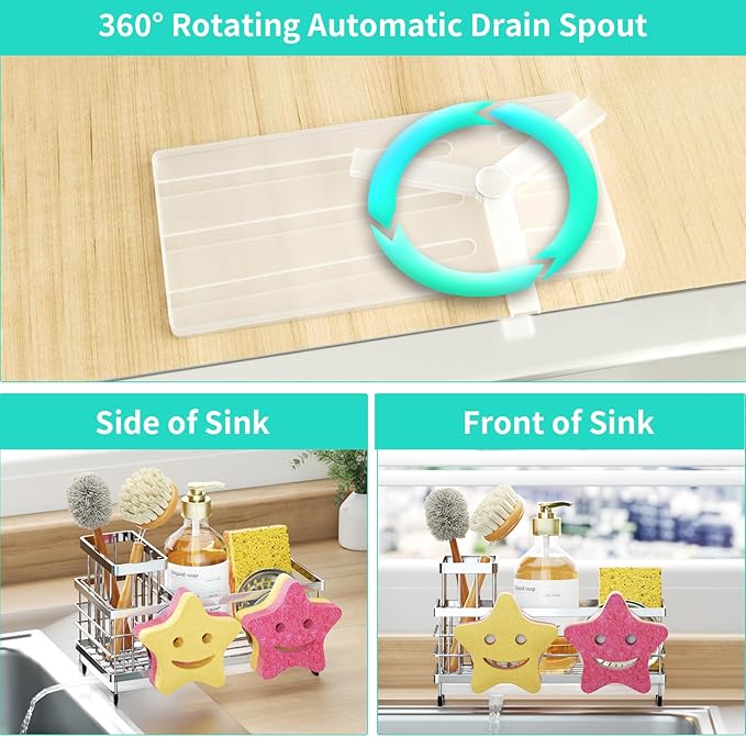 HapiRm Sink Caddy Sponge Holder - Image 3