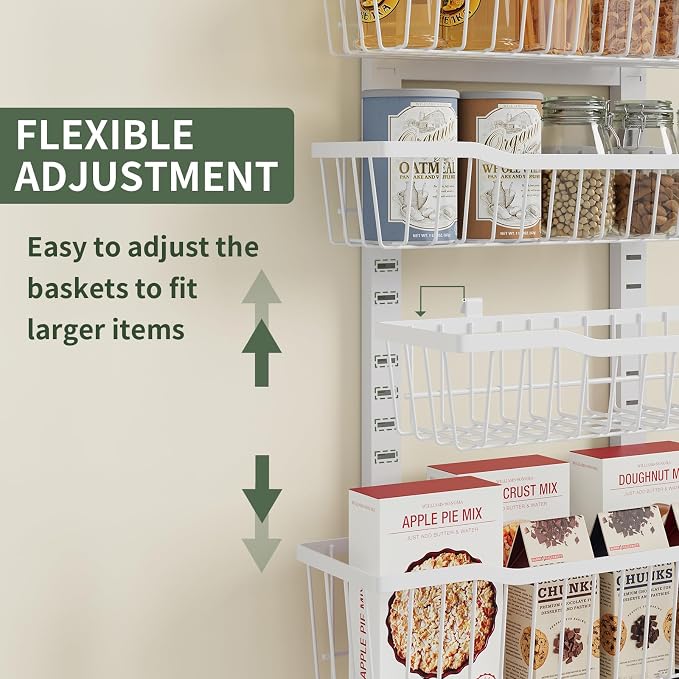 Over The Door Organizer，8-Tier Over The Door Pantry Organizer - Image 3