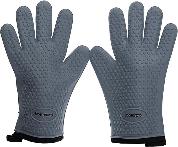 KITCHEN PERFECTION XL Silicone Smoker Oven Gloves by Kitchenperfection