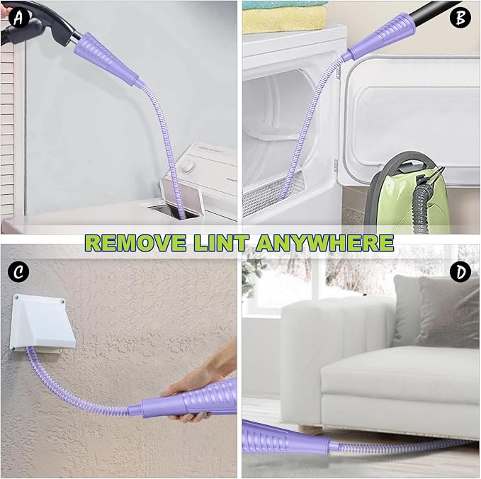 Sealegend Dryer Vent Cleaner Kit Dryer Lint Vacuum Attachment Lint Remover - Image 3