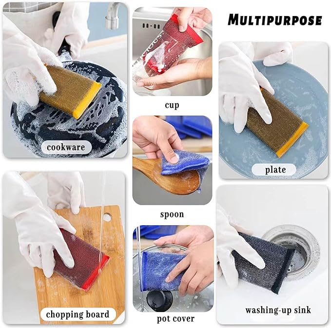 Steel Wool Scrubber Kitchen Sponges - Image 4