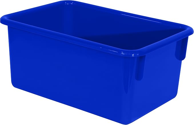Wood Designs Cubby Storage Bin, Heavy Duty Plastic Containers - Image 2