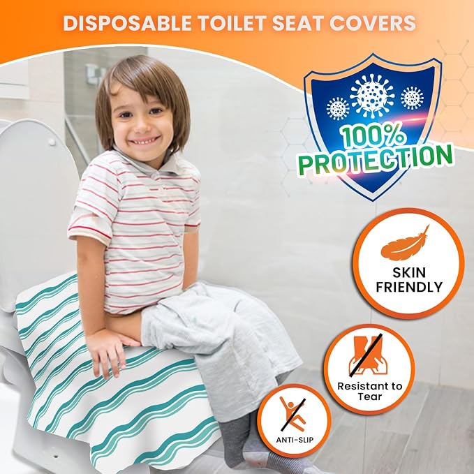 20 Extra Large Toilet Seat Covers Disposable - Image 2