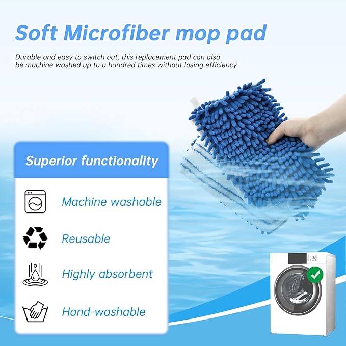4 Pack Mop Heads Replacements Compatible - Image 3