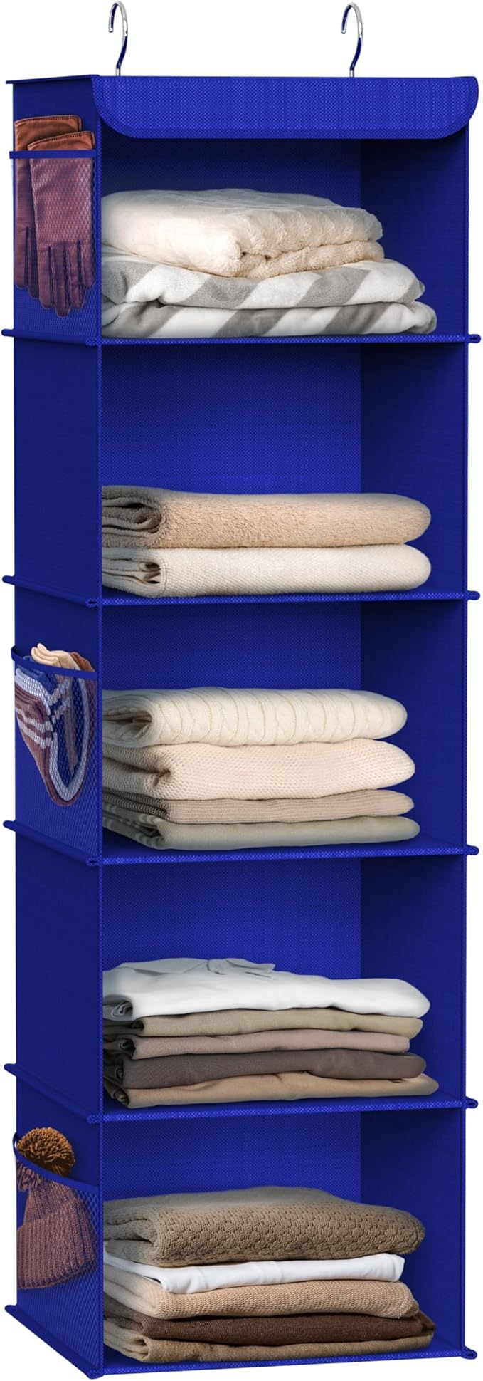 Simple Houseware 5 Shelf Hanging Closet Organizer, Dark Blue by SimpleHouseware