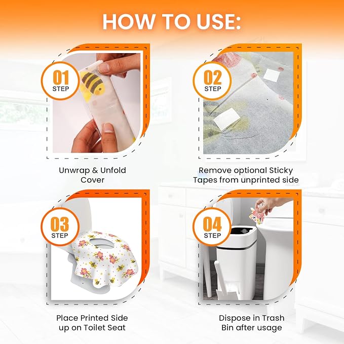 20 Extra Large Toilet Seat Covers Disposable - Image 6