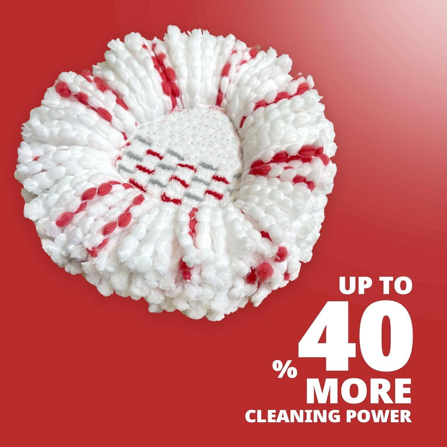 [2026 New Version] Mop Head Replacement - 40% More Cleaning Power, 3 Pack Spin Mop Replacement Head for Easy Wring 1-Tank System, Easy Cleaning, Microfiber and Machine Washable