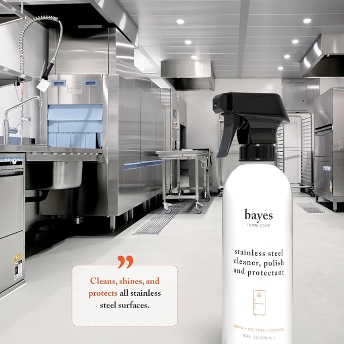 Bayes High-Performance Stainless Steel Cleaner Spray, and Protectant - Image 3