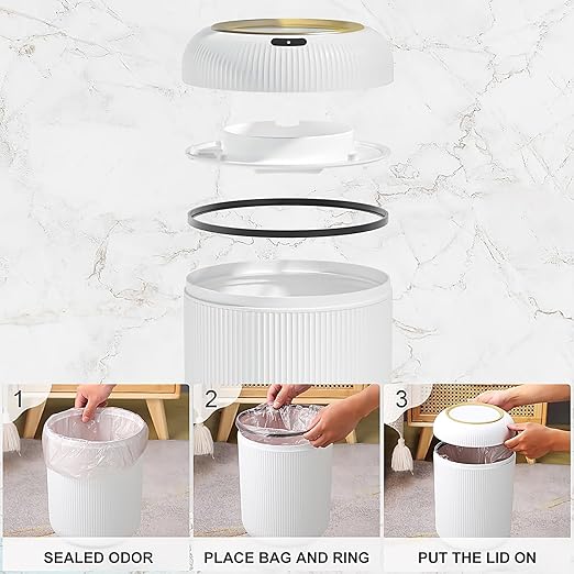 Automatic Motion Sensor Bathroom Trash Can - Image 6