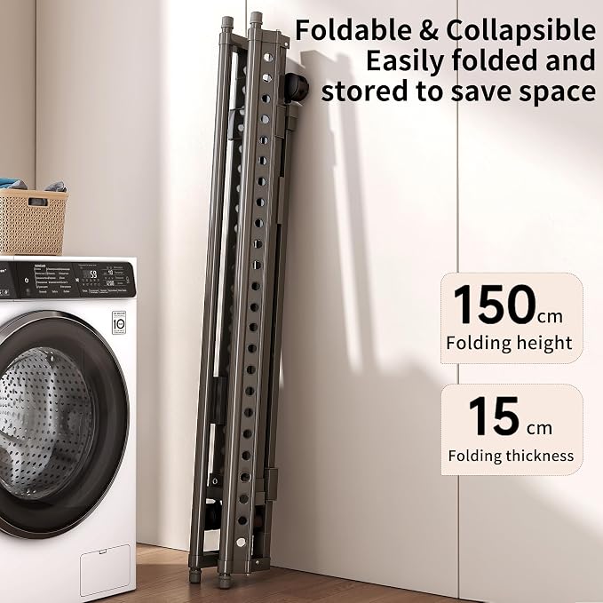 Heavy Duty Rolling Clothing Rack - Image 5
