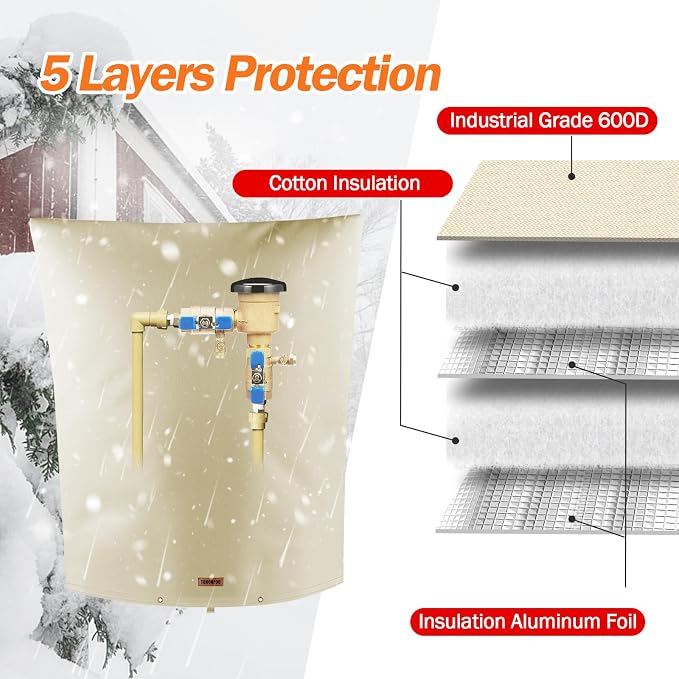 Backflow Preventer Pipe Insulation Cover - Image 5