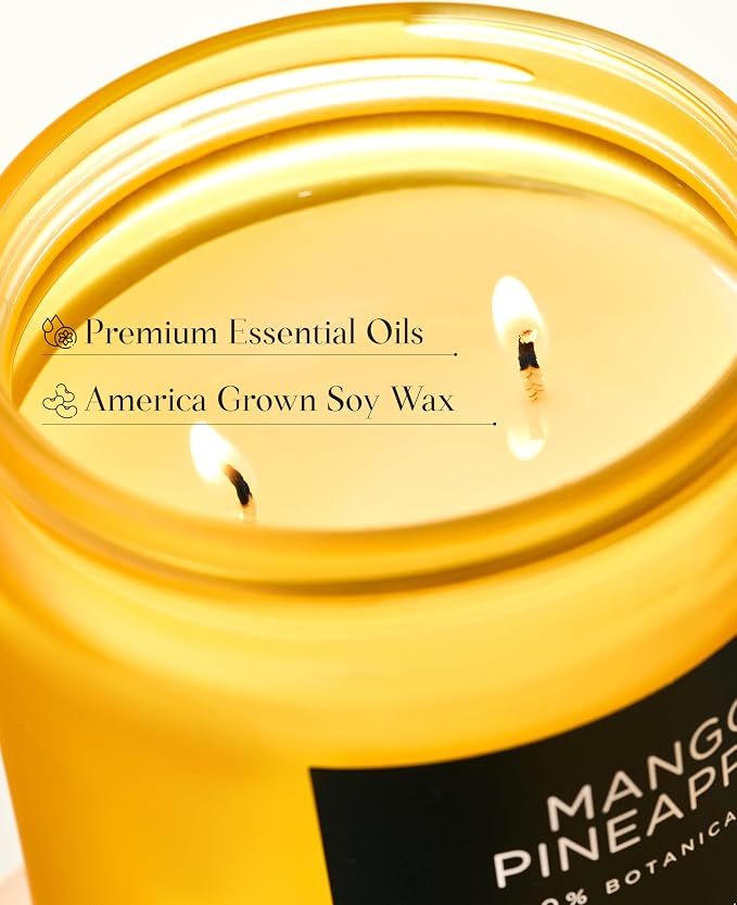 M&SENSE Mango Pineapple Tropical Scented Candle - Image 4