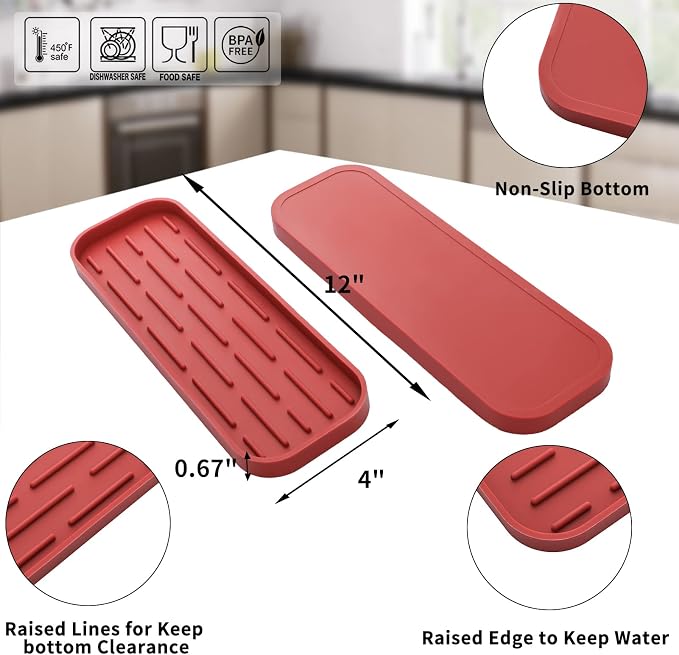 Silicone Kitchen Sink Organizer Tray - Image 2