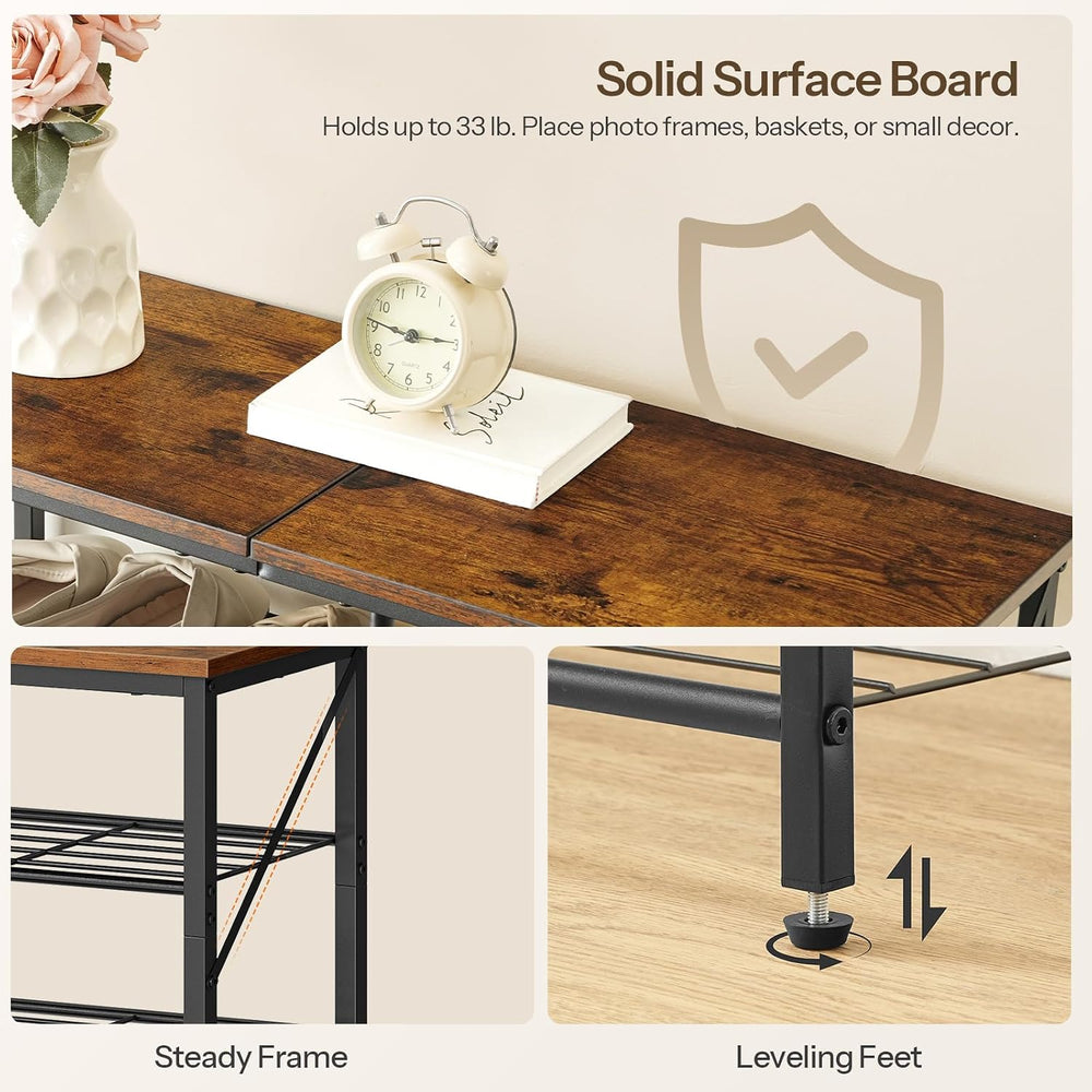 HOOBRO 10 Tier Shoe Rack for Entryway, Large Capacity Tall Shoe Storage