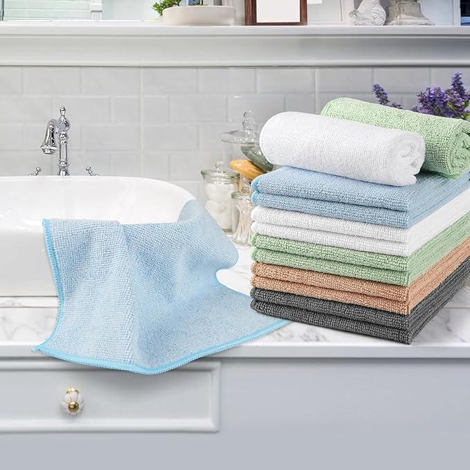Orighty Microfiber Washcloths Bulk Towels Set 100 Pack, Highly Absorbent and - Image 6