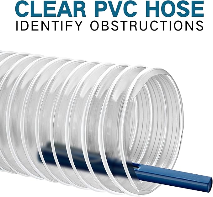 PVC Dust Collection Hose 3" x 10', Flexible Dust Collector Hose, Puncture - Image 7