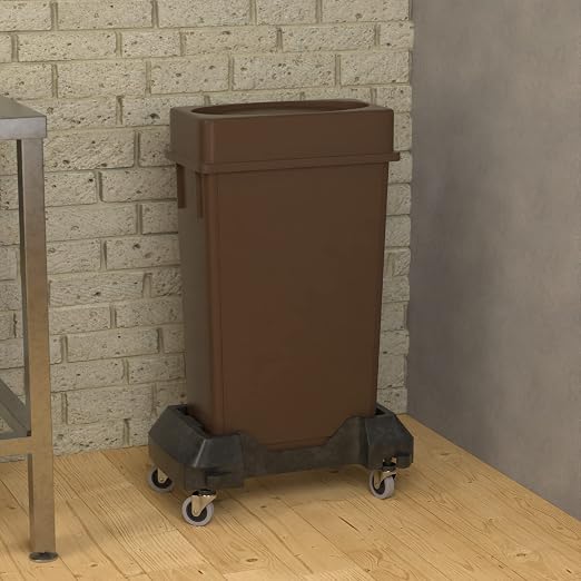 23 Gallon Brown Slim Jim Trash Can - Image 4