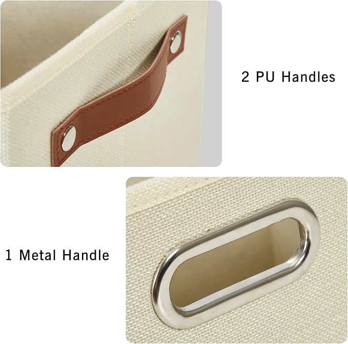 Large 3-Pack Foldable Fabric Storage Bins - Image 4