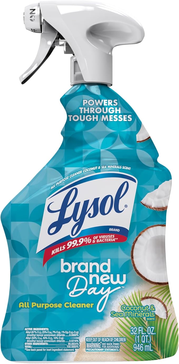 Lysol All Purpose Cleaner Spray, Kitchen & Bathroom Cleaner, Coconut & Sea by Lysol