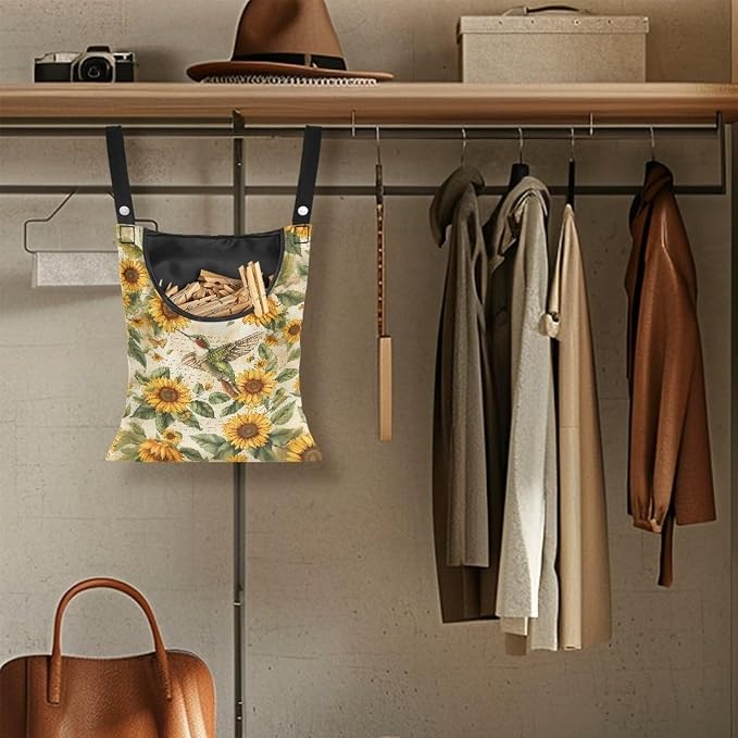 Hummingbird Laundry Clothespin Bag Clothespin Storage Hanger Bag - Image 5