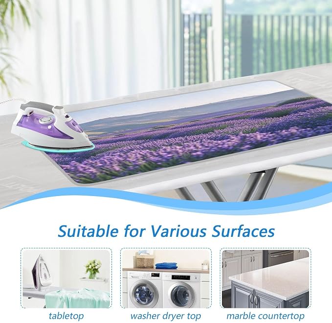 Lavender Field and Mountain Ironing Mat Thickened Ironing Blanket Travel - Image 5