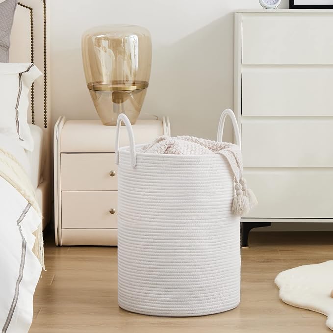 Woven Rope Laundry Hamper Basket by YOUDENOVA, 72L Tall Luandry Basket - Image 5