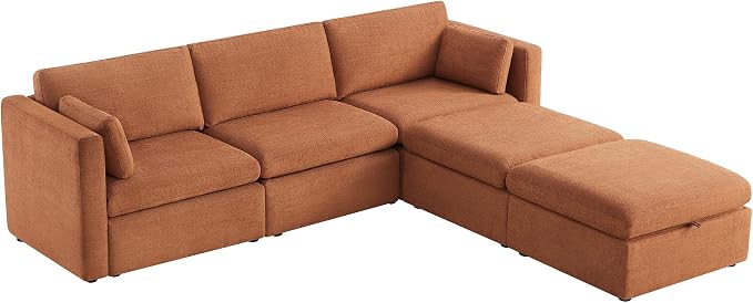 CHITA Oversized Modular Cloud Sectional Fabric Sofa Set, FSC Certified U Shaped - Image 4