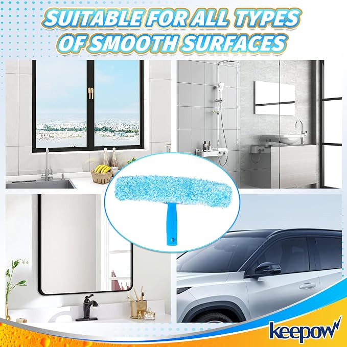 KEEPOW 14" Microfiber Window Scrubber Refill Replacement Compatible - Image 6