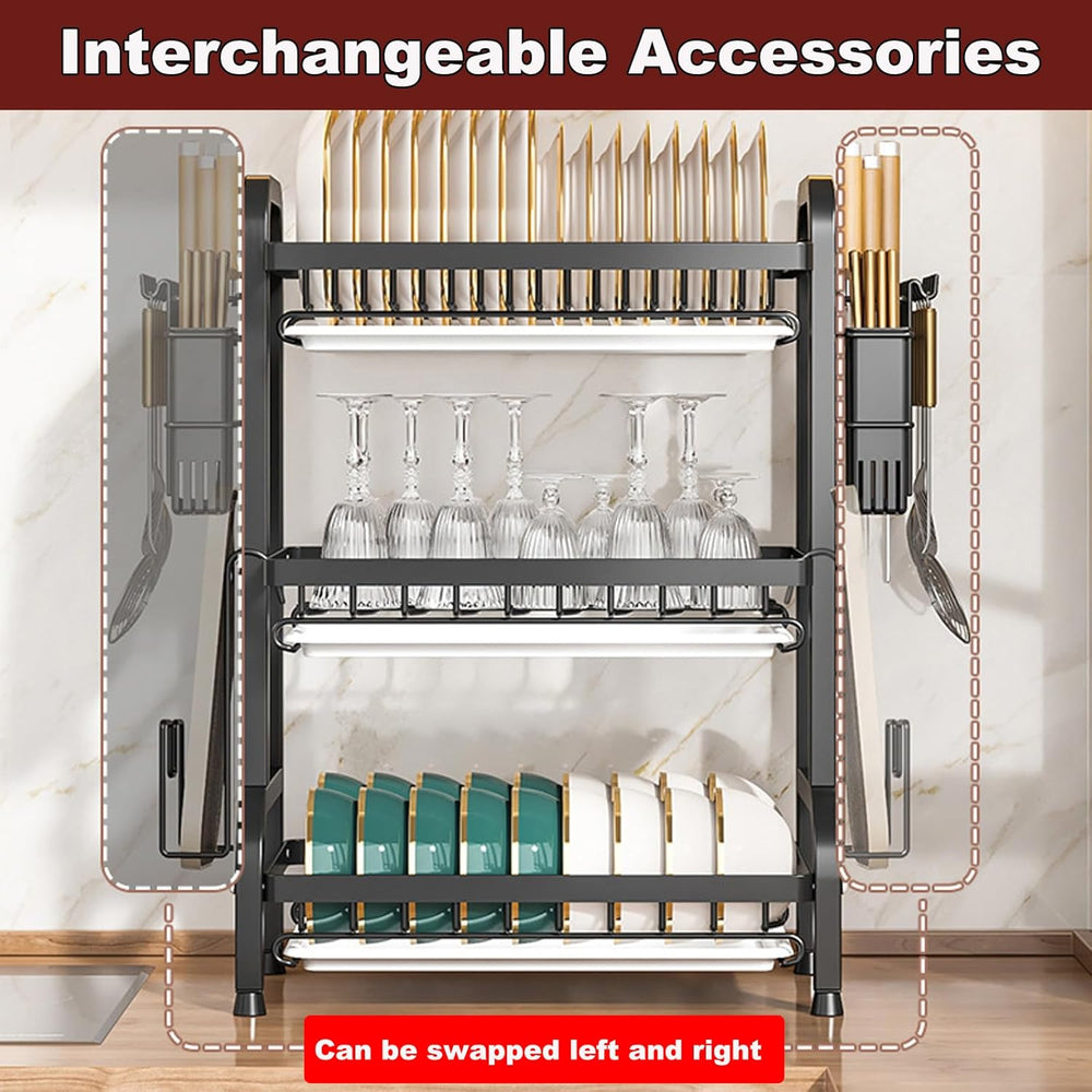 Dish Drying Rack,Dish Racks Drainer,Keep Kitchen Sink Shlef Organized