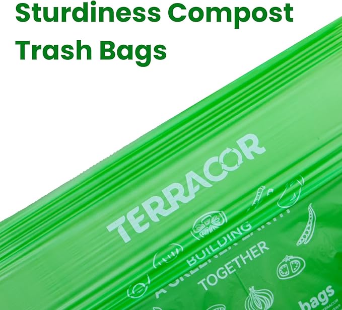 1.6 Gallon Compostable Food Scrap Bags Handle Tie - Image 4