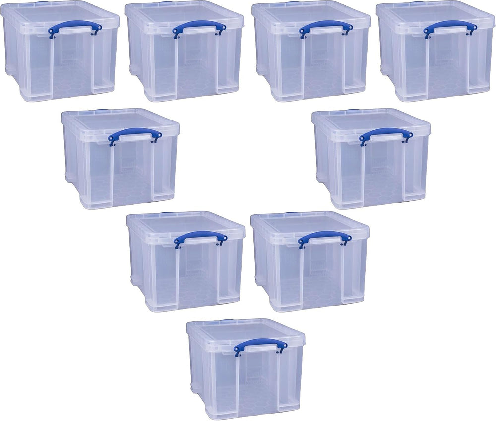 Really Useful Box 32 Liters Storage Bin Container with Snap Lid and Clip Lock...