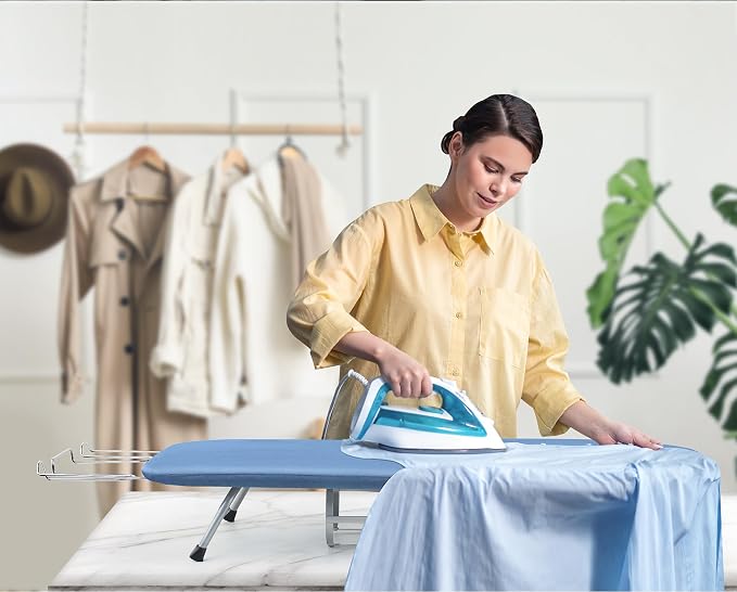 BiJun Small Ironing Board, Foldable Table Top Ompact Portable Mini Ironing - Image 2