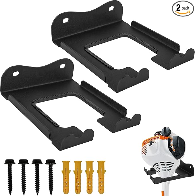 2Pcs Garage Organizer Trimmer Rack, Garden Power Tool Hanger Weed Whackers by KSWLOR