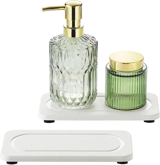 2Pack Water Absorbing Stone Tray by Homdiva