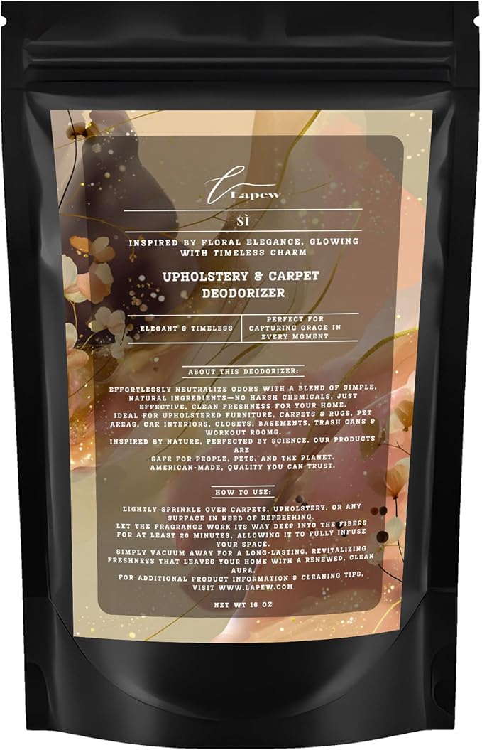 Sì Carpet Freshener Powder 16 oz | Powerful Odor Eliminator by Lapew