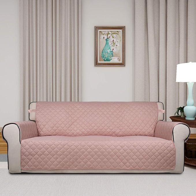 PureFit Reversible Quilted Sofa Cover, Water Resistant Slipcover Furniture - Image 2