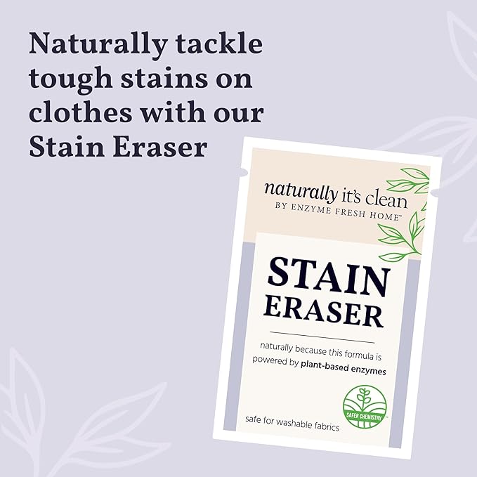 Naturally It's Clean Stain Eraser, Natural Enzymes Based/Biodegradable Instant - Image 3