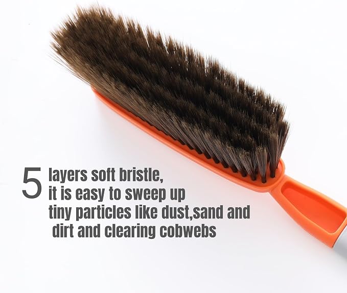 1 Pack 15" Hand Broom Brush, Soft Bristle Cleaning Brush, Counter Brush - Image 2