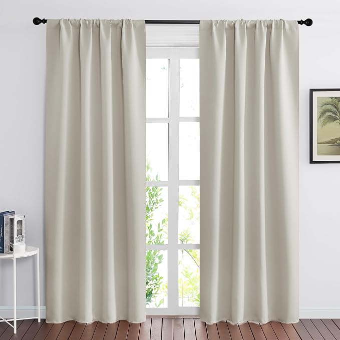 RYB HOME Blackout Curtains for Bedroom, Window Shades Thermal Insulating by RYBHOME