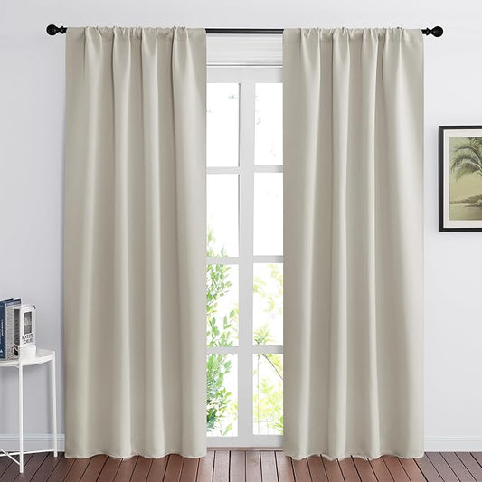 RYB HOME Blackout Curtains for Bedroom, Window Shades Thermal Insulating by RYBHOME