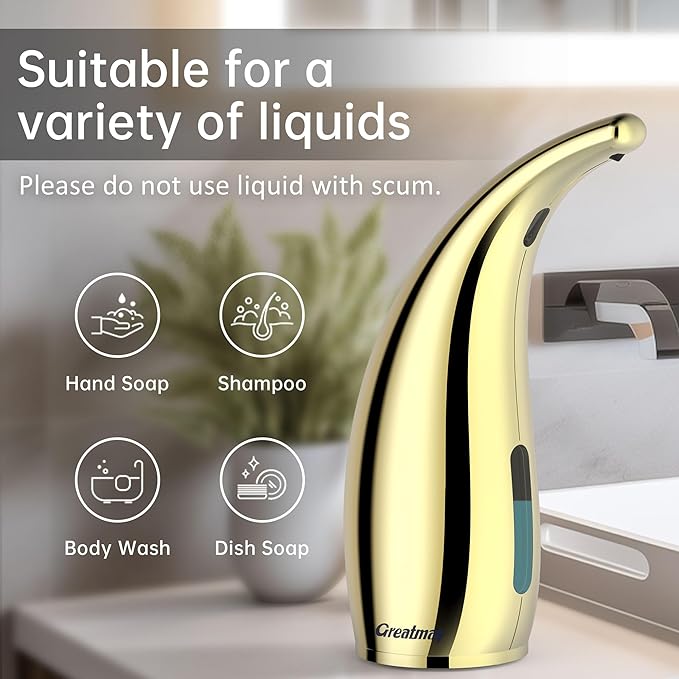 Adjustable Automatic Soap Dispenser Touchless, 4 Adjustable Levels Touchless - Image 5