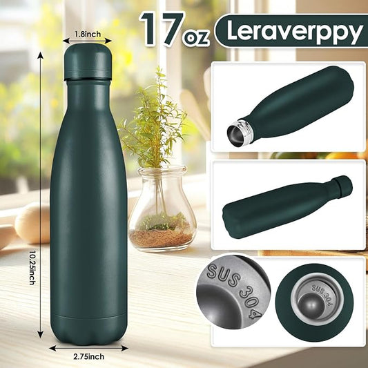 17oz Cola-Bottle Shaped Stainless Steel Leak-proof Water Bottle, Double Wall - Image 2