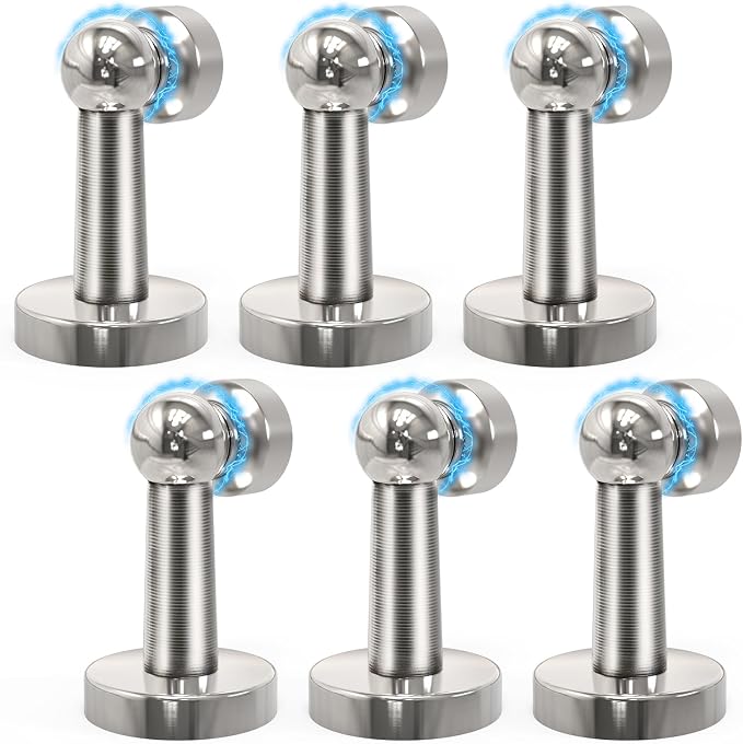 6 Pack Door Stopper Magnetic, COCIVIVRE Magnet Door Stop Stainless Steel by COCIVIVRE