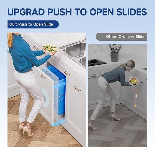 Insputer Double Pull Out Trash Can Under Cabinet - Image 4