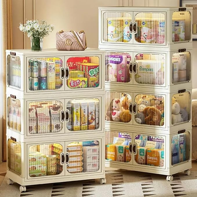 Multi-Purpose Stackable Plastic Storage Bins - Image 7