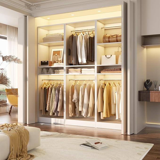 Unikito Freestanding Closet System, 25” Closet Organizer Wardrobe - Image 4
