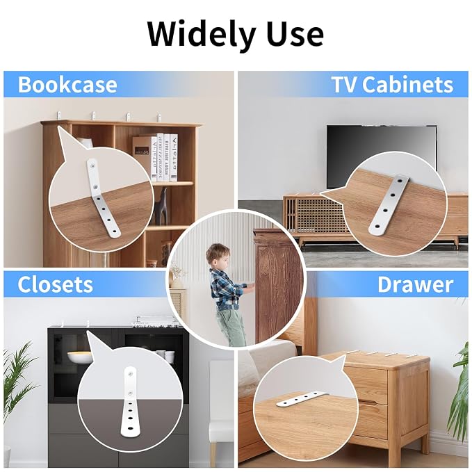 furniture anchors anti-tip baby proofing: Safety Straps Kit - Image 7